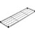 Nexel WS1448B Wine Bottle Shelf 48"L x 14"W Black Epoxy