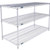 Nexel 3 Shelf, Chrome Wire Shelving Unit, Starter, 54"W x 21"D x 34"H