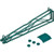 Nexel Poly-Green, Fixed Double Shelf Wall Mount Bracket, 24"D