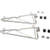 Nexel Poly-Green, Adjustable Single Shelf Post Bracket, 24"D