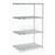 Nexel Stainless Steel, 4 Tier, Wire Shelving Add-On Unit, 36"W x 24"D x 86"H