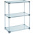 Nexel Galvanized Steel, 3 Tier, Solid Shelving Starter Unit, 24"Wx18"Dx34"H