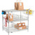 Nexelate Silver Epoxy, To Go Rack, 3 Wire Shelves, Dividers & Ledges, 42"W x 21"D x 34"H