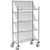 Nexel Slant Wire Shelving Suture Cart, 4 Shelves, 48"W x 24"L x 69"H