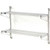 Nexel Chrome Wall Mount Wire Shelving 24"W x 18"D x 34"H 2 - Shelf Starter