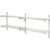 Nexel Poly-Green Wall Mount Wire Shelving - 72"W x 18"D x 34"H 2-Shelf Add-On