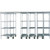 Nexel Space-Trac 6 Unit Storage Shelving, Poly-Z-Brite, 48"W x 18"D x 86"H - 12 ft