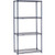 Nexel Nexelon, 4 Tier, Wire Shelving Starter Unit, 42"W x 21"D x 86"H