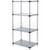 Nexel Galvanized Steel, 5 Tier, Solid Shelving Starter Unit, 48"Wx18"Dx63"H