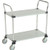Nexel Galvanized Steel Utility Cart w/2 Shelves, 800 lb. Capacity, 36"L x 18"W x 38"H