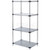 Nexel Galvanized Steel, 4 Tier, Solid Shelving Starter Unit, 48"Wx24"Dx54"H