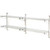 Nexel Chrome Wall Mount Wire Shelving 48"W x 24"D x 34"H 2 - Shelf Add-On