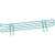 Nexel Poly-Green Wire Ledge, 14"W x 4"H
