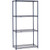 Nexel Nexelon, 4 Tier, Wire Shelving Starter Unit, 36"W x 18"D x 74"H