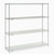 Nexel Stainless Steel, 5 Tier, Wire Shelving Starter Unit, 72"W x 24"D x 74"H