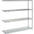 Nexel Nexelon, 5 Tier, Wire Shelving Add-On Unit, 72"W x 18"D x 86"H