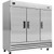 Nexel Commercial Reach-In Refrigerator, 3 Solid Doors, 72 Cu. Ft