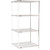 Nexel Chrome, 4 Tier, Wire Shelving Add-On Unit, 36"W x 30"D x 74"H