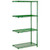Nexel Poly-Green, 4 Tier, Wire Shelving Add-On Unit, 42"W x 14"D x 86"H