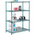 Nexel Poly-Green, 5 Tier, Wire Shelving Starter Unit, 42"W x 24"D x 74"H