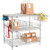Nexelate Silver Epoxy, To Go Rack, 3 Wire Shelves, Dividers & Ledges, 54"W x 18"D x 34"H