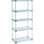 Nexel Galvanized Steel, 5 Tier, Solid Shelving Starter Unit, 24"Wx24"Dx74"H