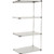 Nexel Solid Stainless Steel, 4 Tier, Add-On Unit, 36"W x 18"D x 86"H