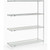 Nexel Stainless Steel, 4 Tier, Wire Shelving Add-On Unit, 60"W x 18"D x 74"H