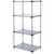 Nexel 4 Shelf, Galvanized Steel Solid Shelving Unit, Starter, 42W x 18D x 86H