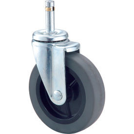 Nexel CA4S4 (4) Swivel Stem Casters, 4" Rubber, Set of (4), 500 lb Capacity