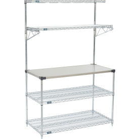 Nexel 5 Shelf, Chrome, Baker's Rack, 48"W x 24"D x 74"H