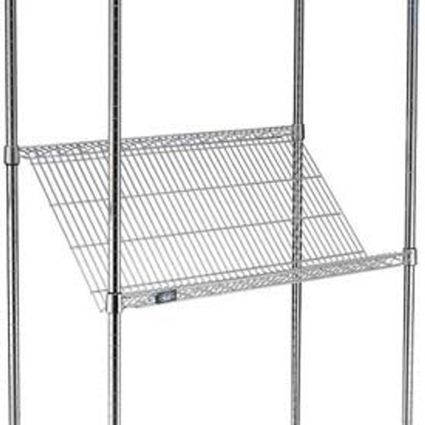 Nexel SS2436C Chrome Slant Wire Shelf 36"W x 24"D