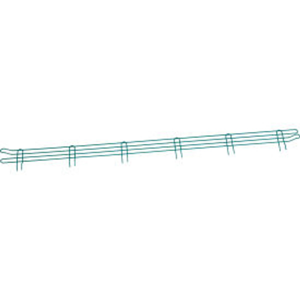 Nexel Poly-Green Wire Ledge, 72"W x 4"H