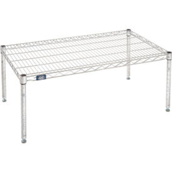 Nexel Chrome Wire Dunnage Rack - 36"W x 21"D x 14"H