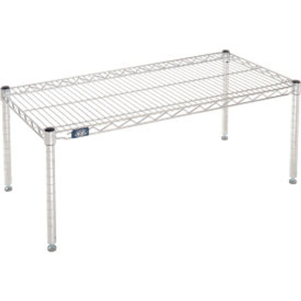 Nexel Chrome Wire Dunnage Rack - 36"W x 18"D x 14"H