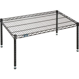 Nexel Black Epoxy Wire Dunnage Rack - 36"W x 21"D x 14"H