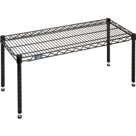 Nexel Black Epoxy Wire Dunnage Rack - 36"W x 14"D x 14"H