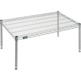 Nexelate Silver Epoxy Wire Dunnage Rack - 36"W x 21"D x 14"H