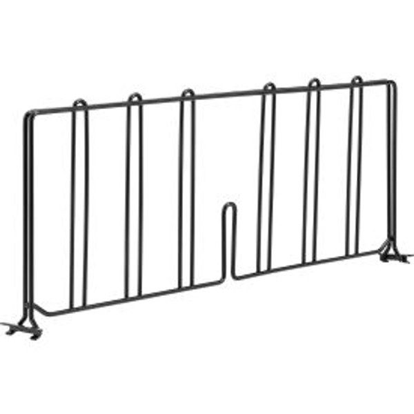 Nexel Black Epoxy Divider, 24"D x 8"H