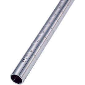 Nexel Chrome Post 63"H Leveler Installed - 2 Pack