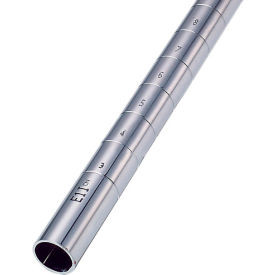 Nexel Chrome Post 74"H Leveler Installed - 2 Pack