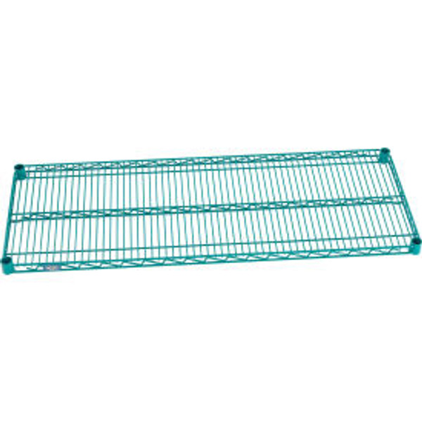 Nexel S1848G Poly-Green Epoxy Wire Shelf 48"W x 18"D