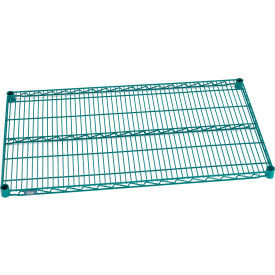 Nexel S2142G Poly-Green Epoxy Wire Shelf 42"W x 21"D