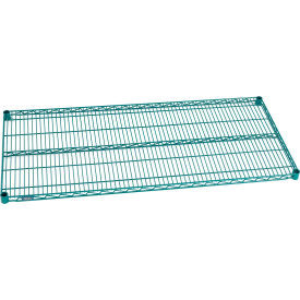 Nexel S2154G Poly-Green Epoxy Wire Shelf 54"W x 21"D