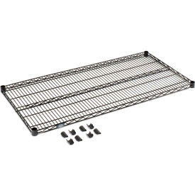 Nexel S1448B Black Epoxy Wire Shelf 48"W x 14"D