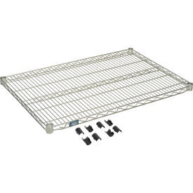Nexel S2430Z Poly-Z-Brite Wire Shelf 30"W x 24"D