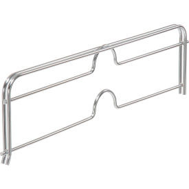 Nexel Chrome Slant Shelf Divider, 18"W x 4"H