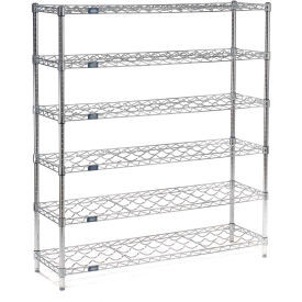 Nexel Wine Bottle Rack - 54 Bottle 36"W x 14"D x 54"H, Chrome