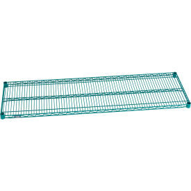Nexel S1860G Poly-Green Epoxy Wire Shelf 60"W x 18"D