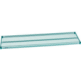 Nexel S1872G Poly-Green Epoxy Wire Shelf 72"W x 18"D